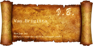 Vas Brigitta névjegykártya